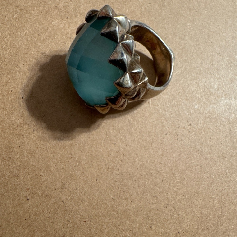 Stephen Webster Silver Ring with Blue Stone